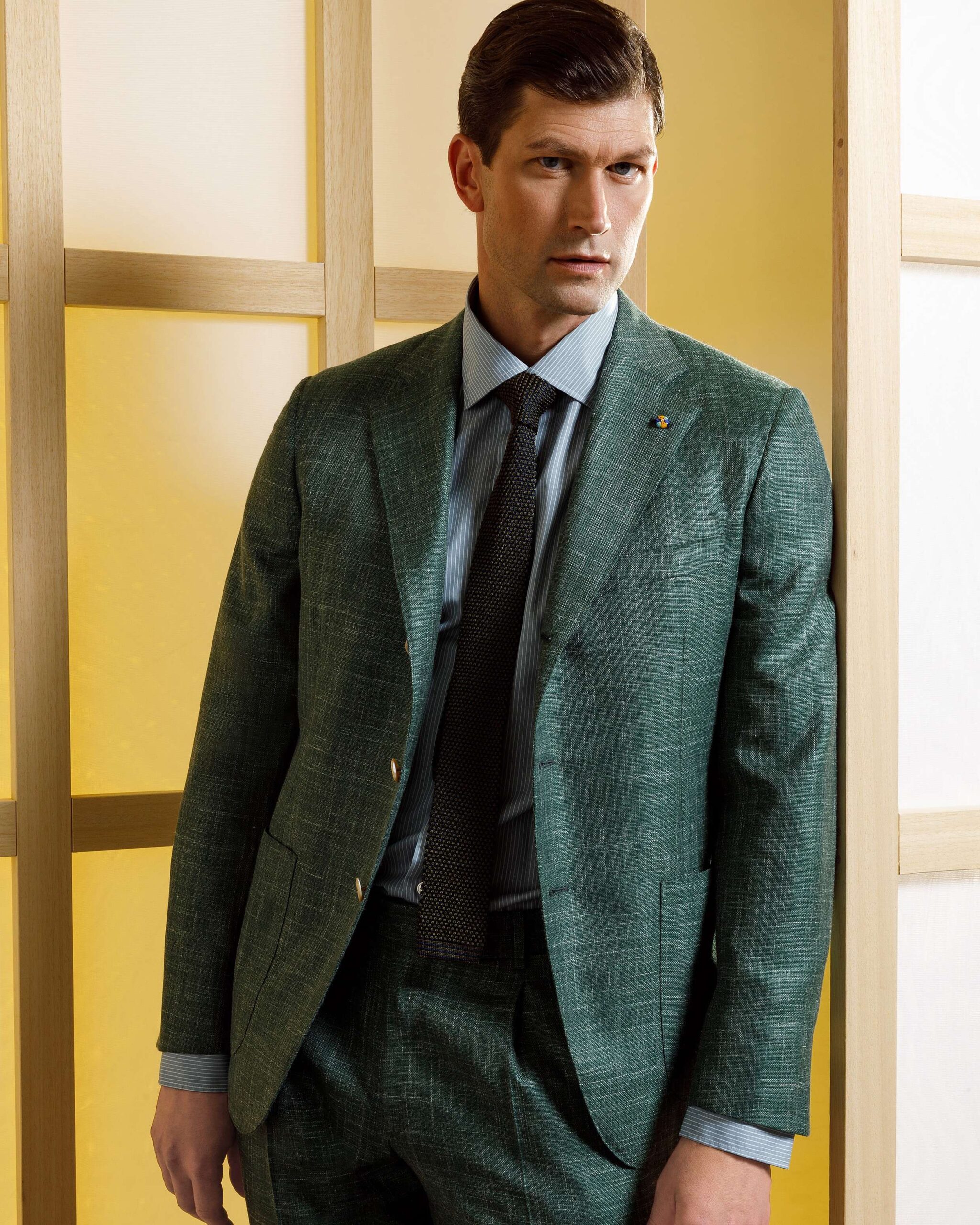 NATURALSOFT, Abito monopetto color verde scuro - immagine 2
