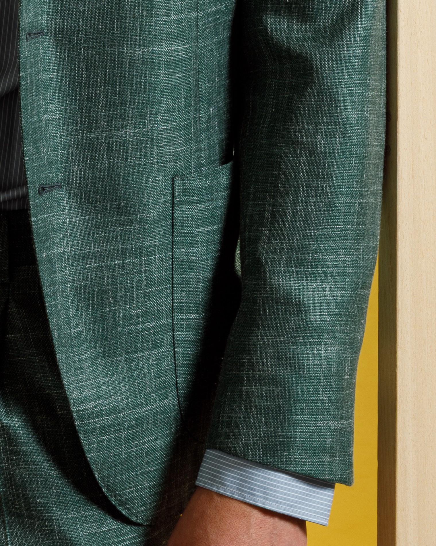 NATURALSOFT, Abito monopetto color verde scuro - immagine 4